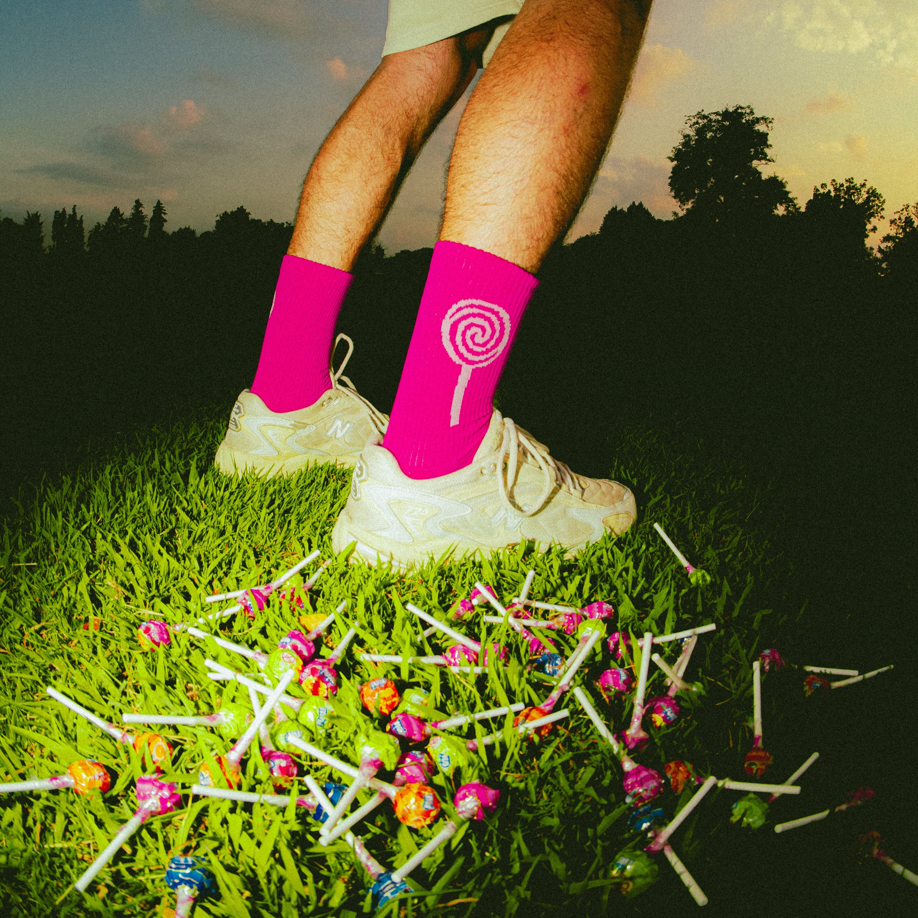 LOGO SOCKS - PINK