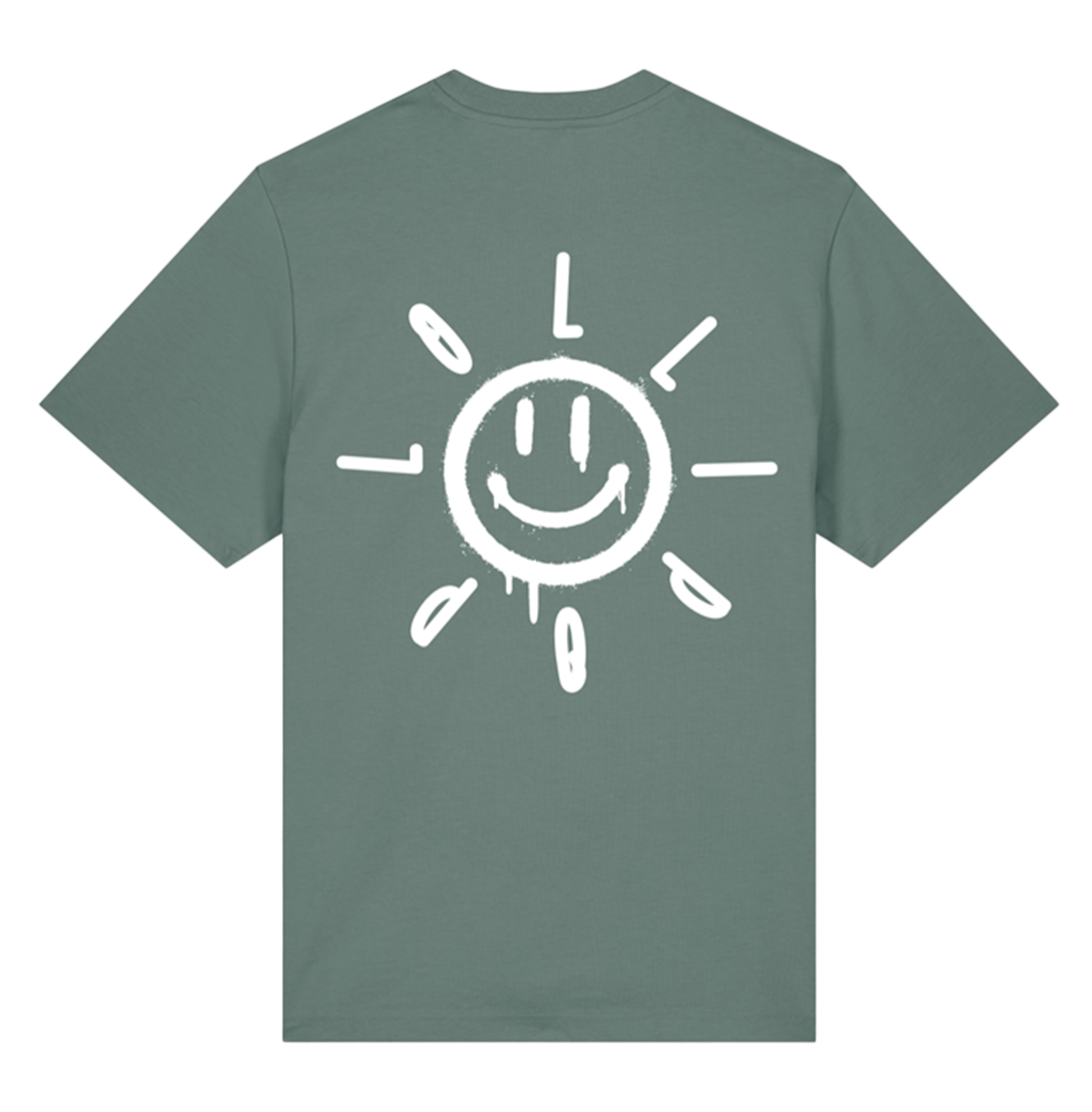 SMILE T-SHIRT - OLIVE GREEN